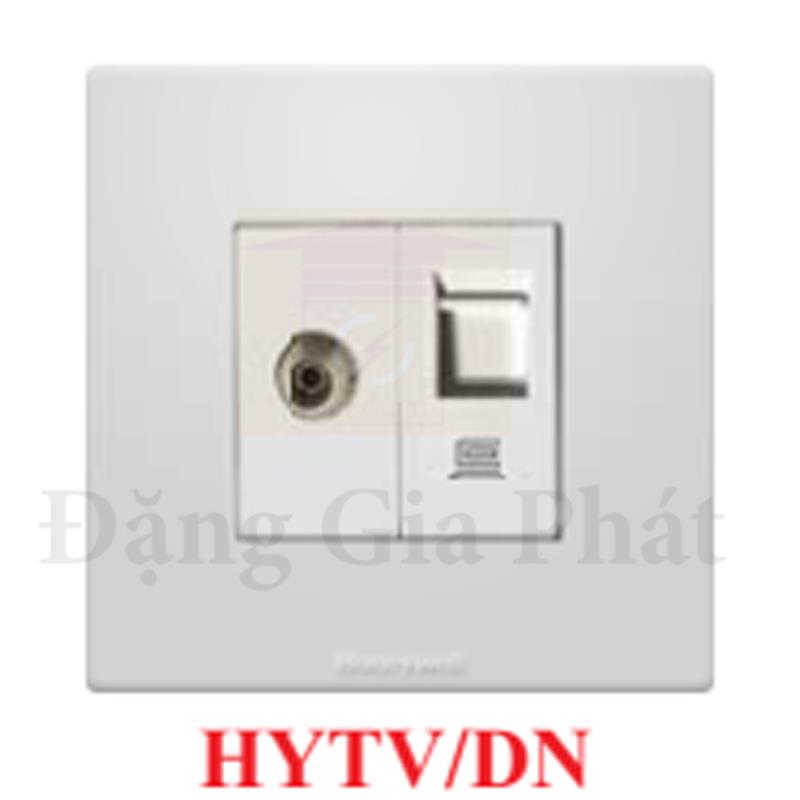 Ổ cắm Tivi + Ổ cắm vi tính Rj45